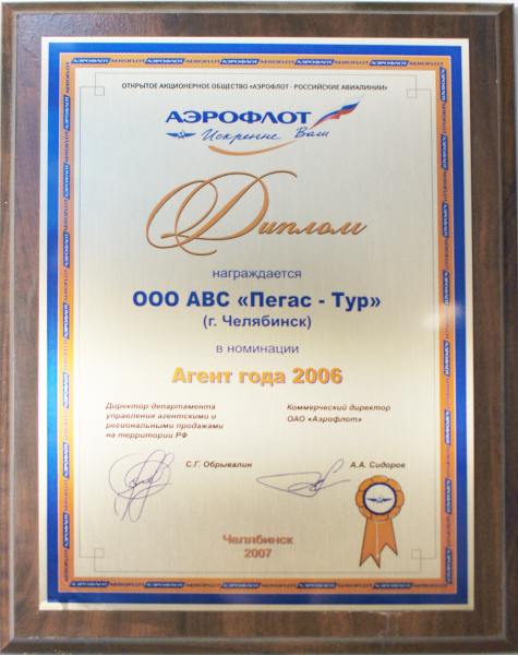 Агент года 2006